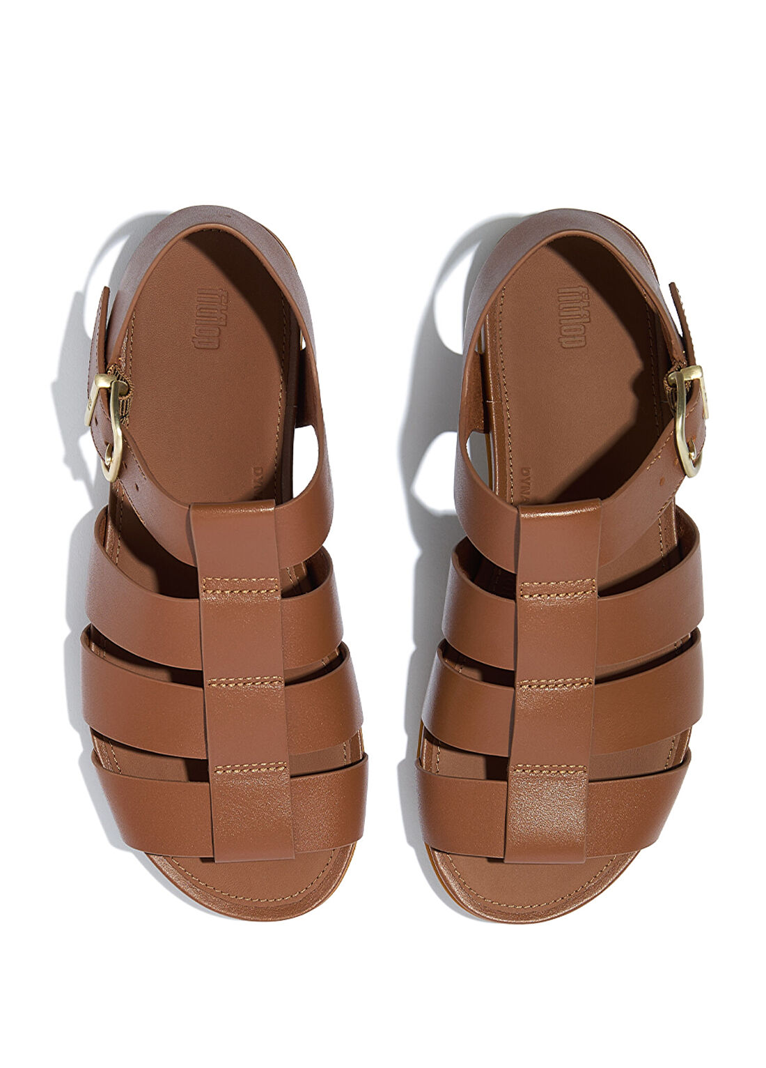 FitFlop A4B-001/C15 Gracie Fisherman Taba Deri Kadın Sandalet görsel 3