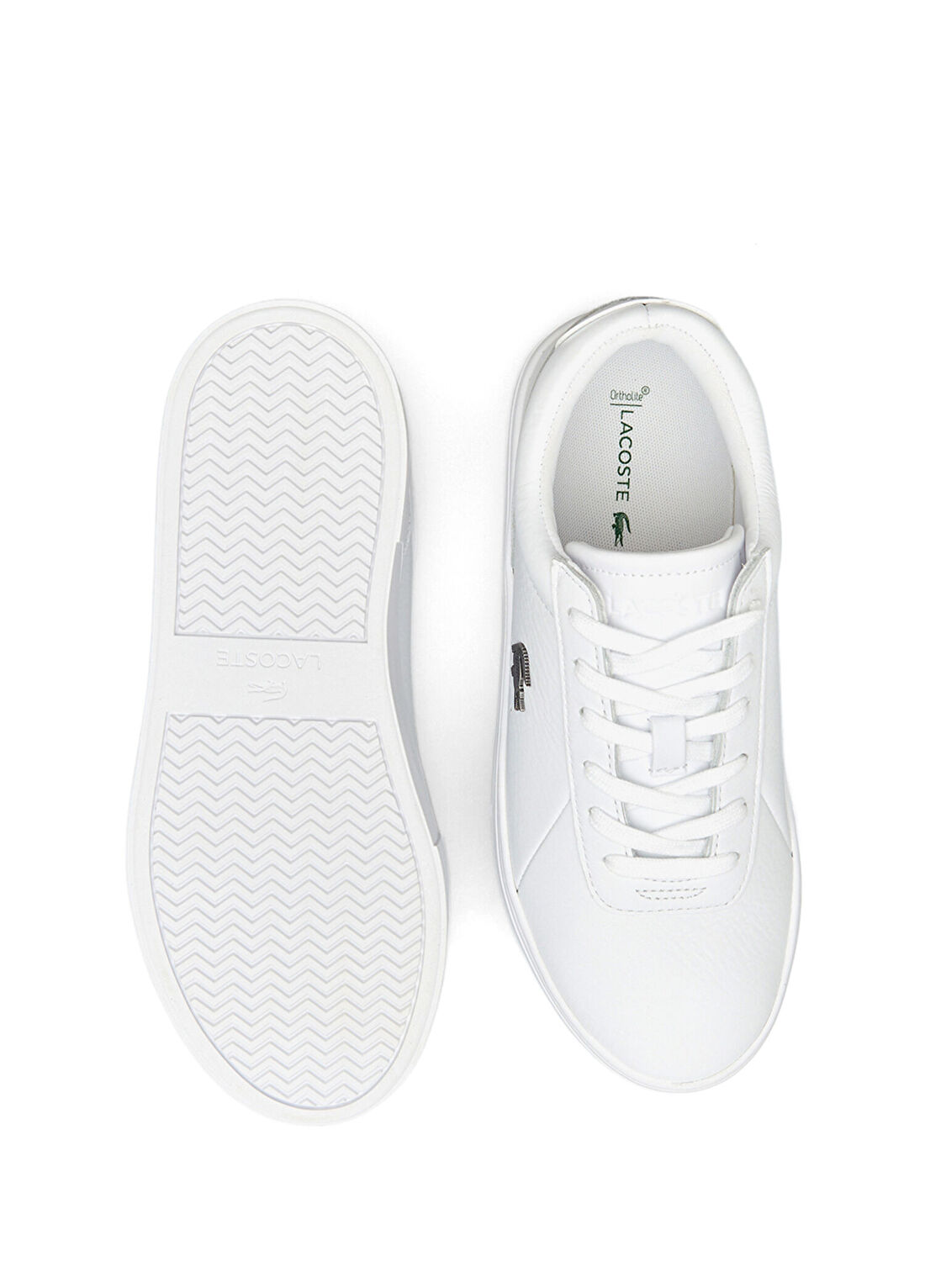 Lacoste Court Set Beyaz Deri Kadın Sneaker görsel 4