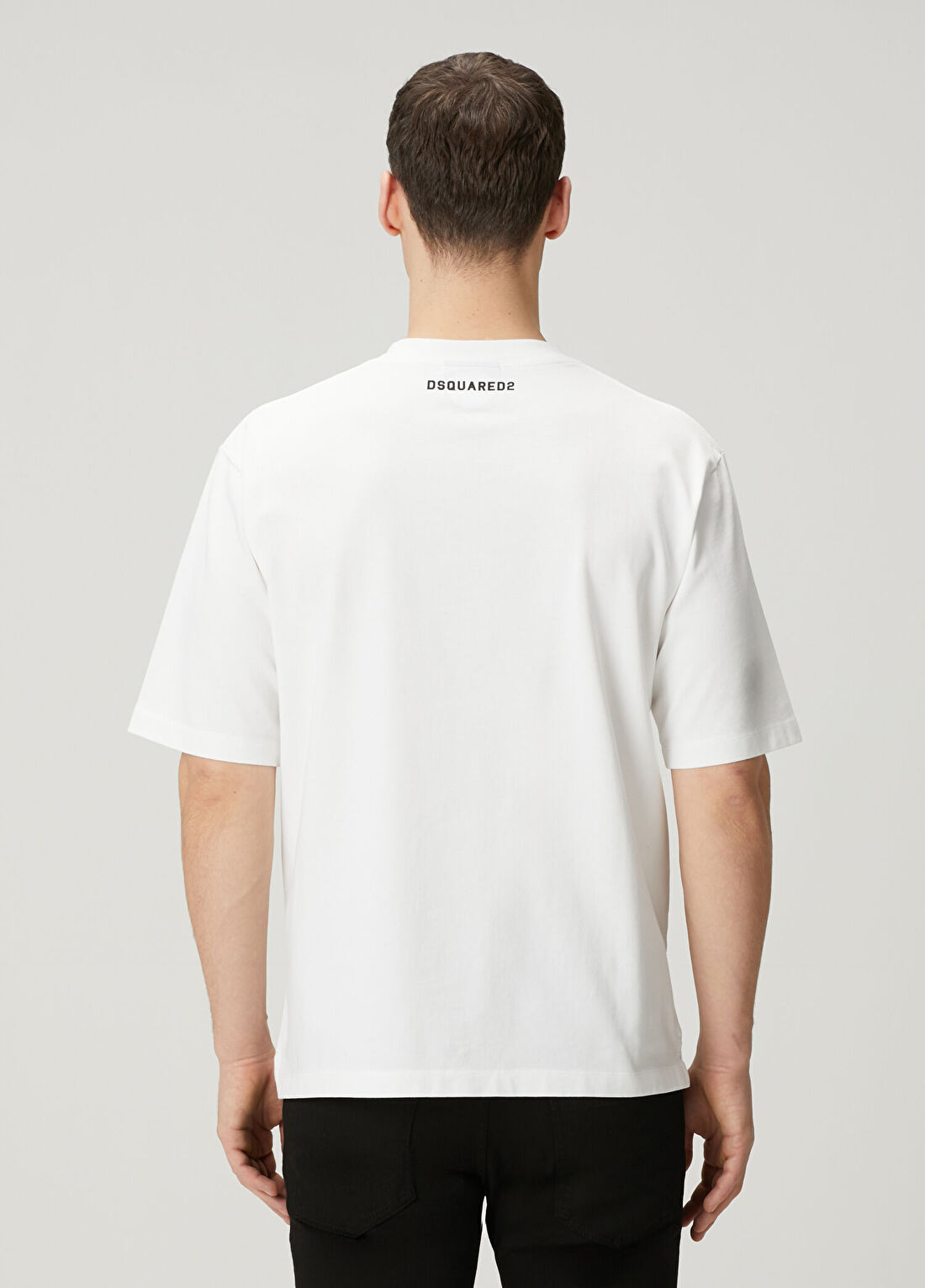 Dsquared2 Loose Fit Beyaz T-shirt görsel 4