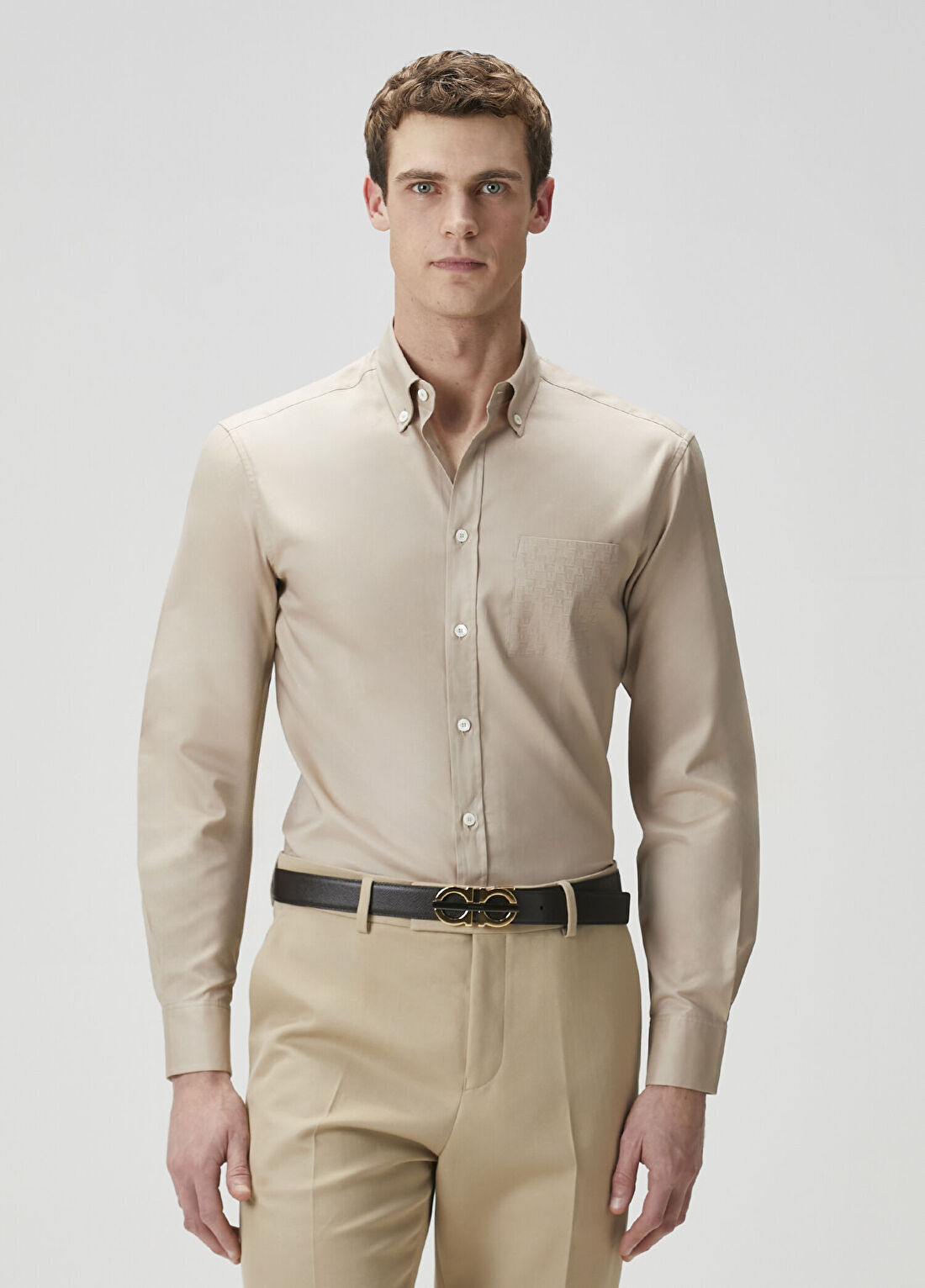 Ferragamo Açık Bej Gömlek