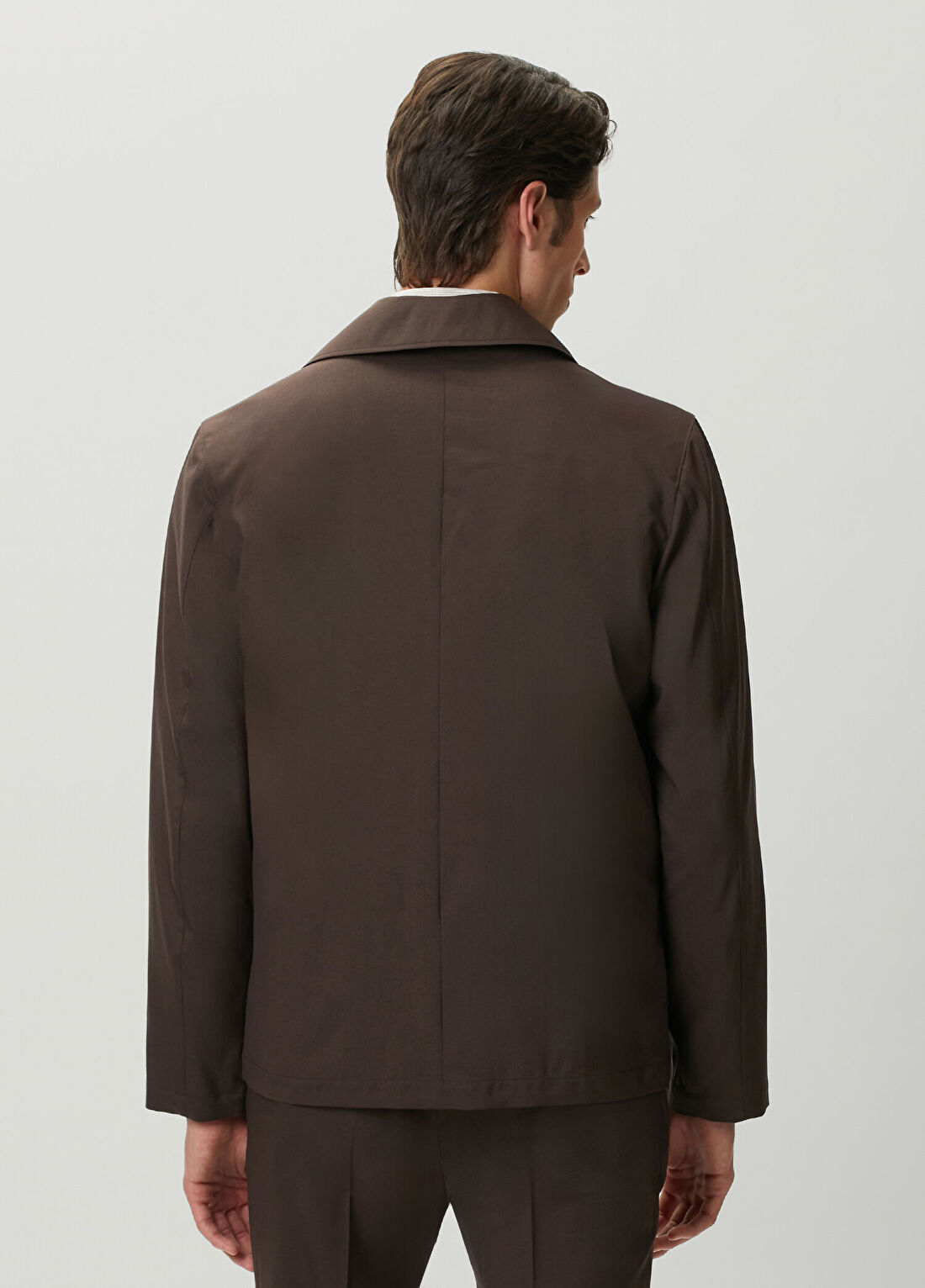 Corneliani Kahverengi Yün Mont görsel 4