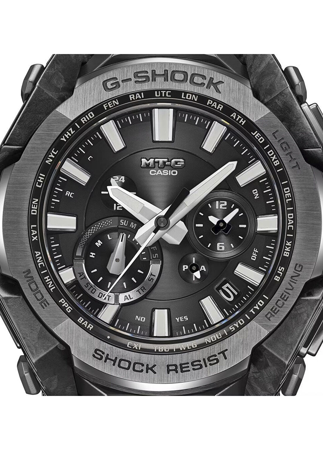 Casio MTG-B4000BD-1ADR Gri Çelik Silikon Erkek Kol Saati görsel 4