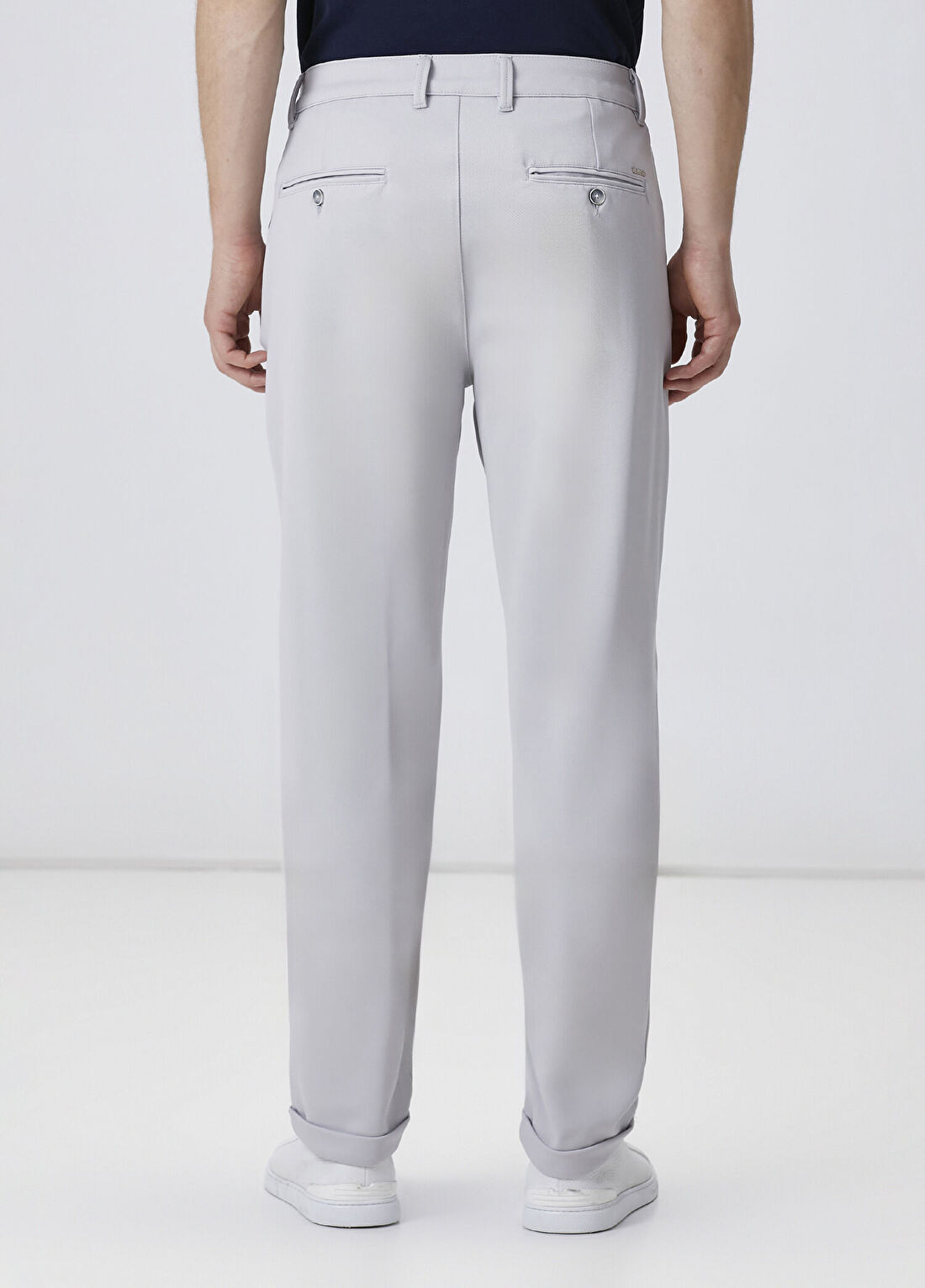 Network Gri Duble Paça Diyagonal Örme Jogger Pantolon görsel 3