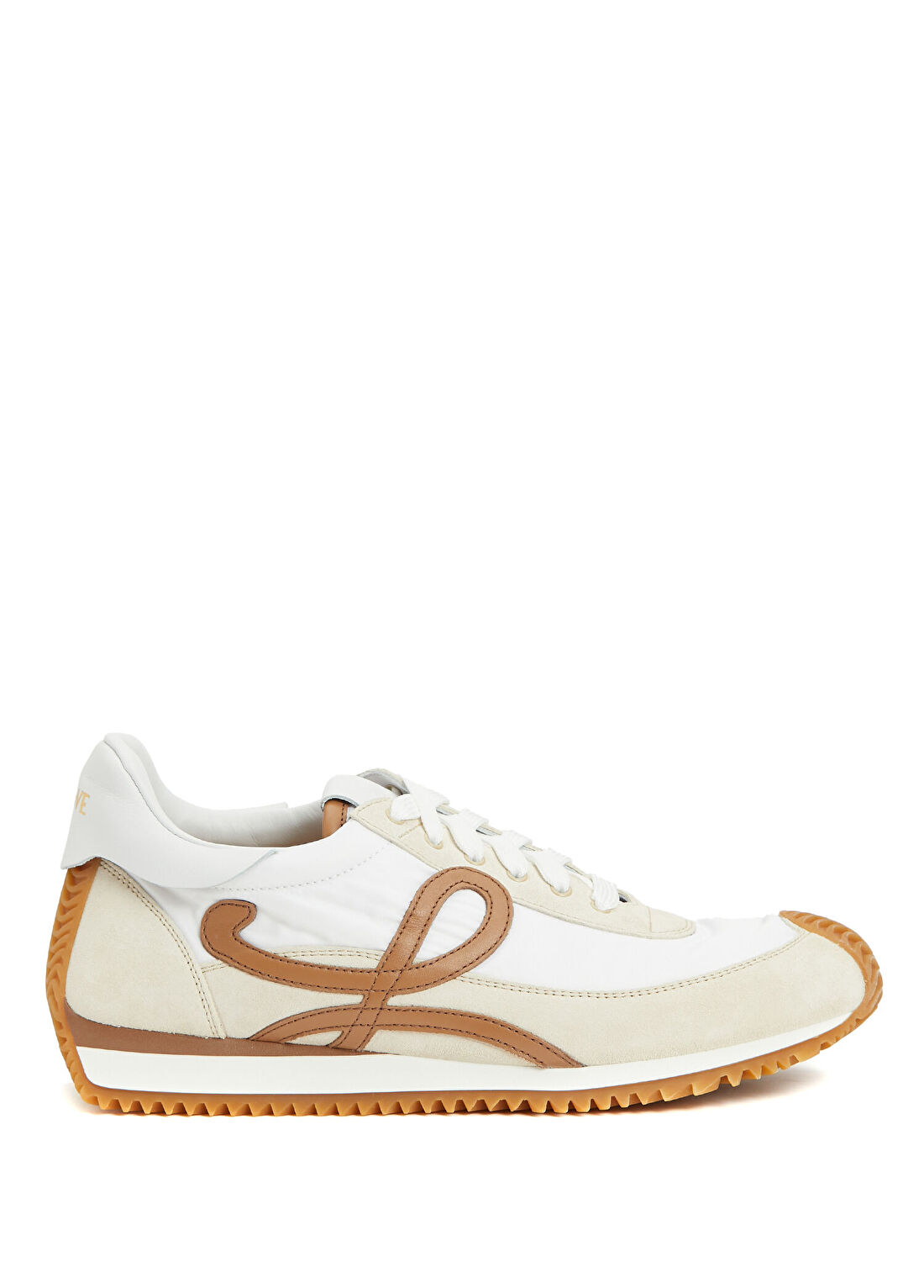 Loewe Flow Runner 2 Kahverengi Beyaz Kadın Deri Sneaker