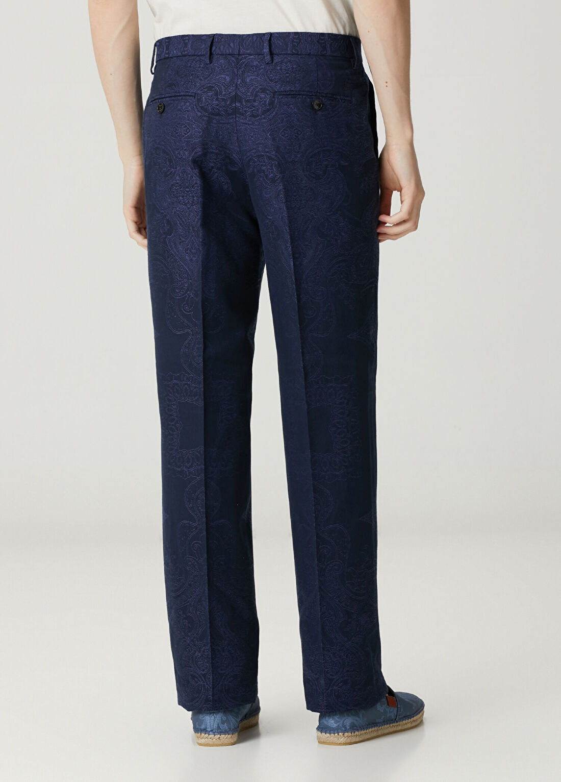 Etro Lacivert Etnik Desenli Pantolon görsel 3