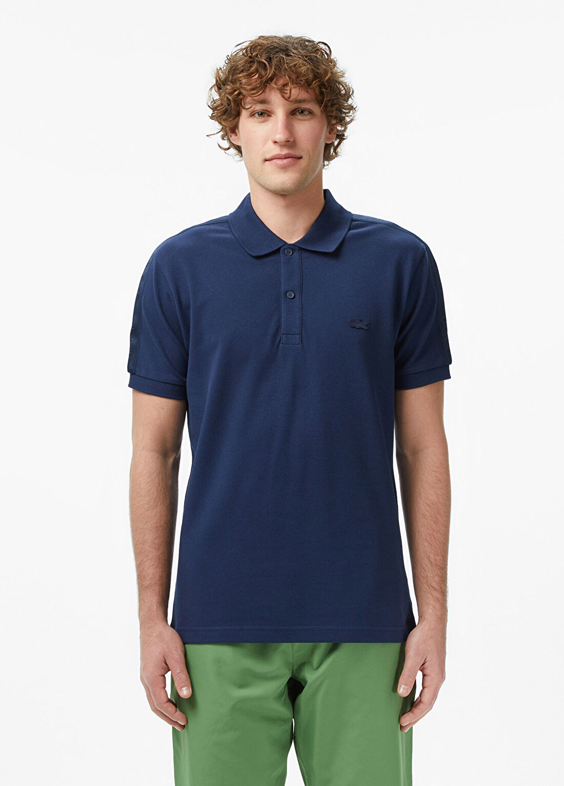 Lacoste Lacivert Regular Fit Polo Yaka Kısa Kolu Erkek T-Shirt