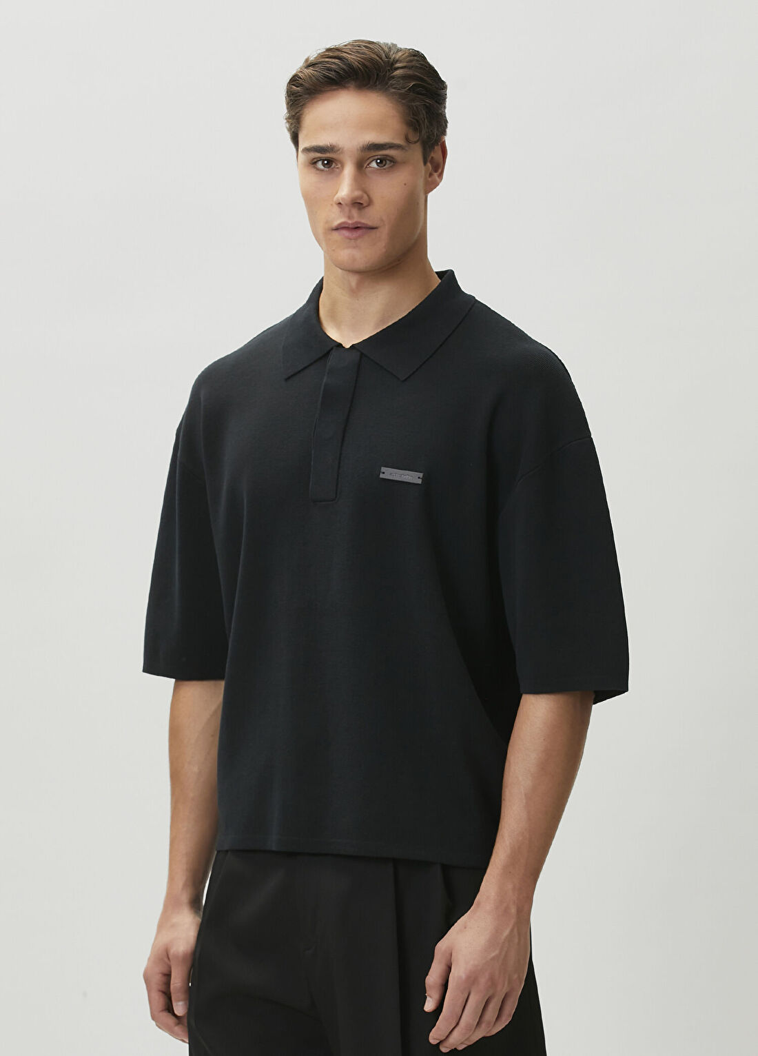 Entire Studios Siyah Polo Yaka T-shirt
