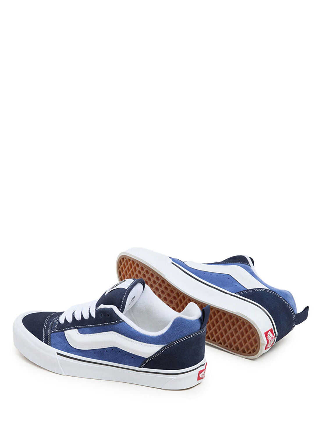 Vans Knu Skool Mavi Erkek Deri Sneaker görsel 4