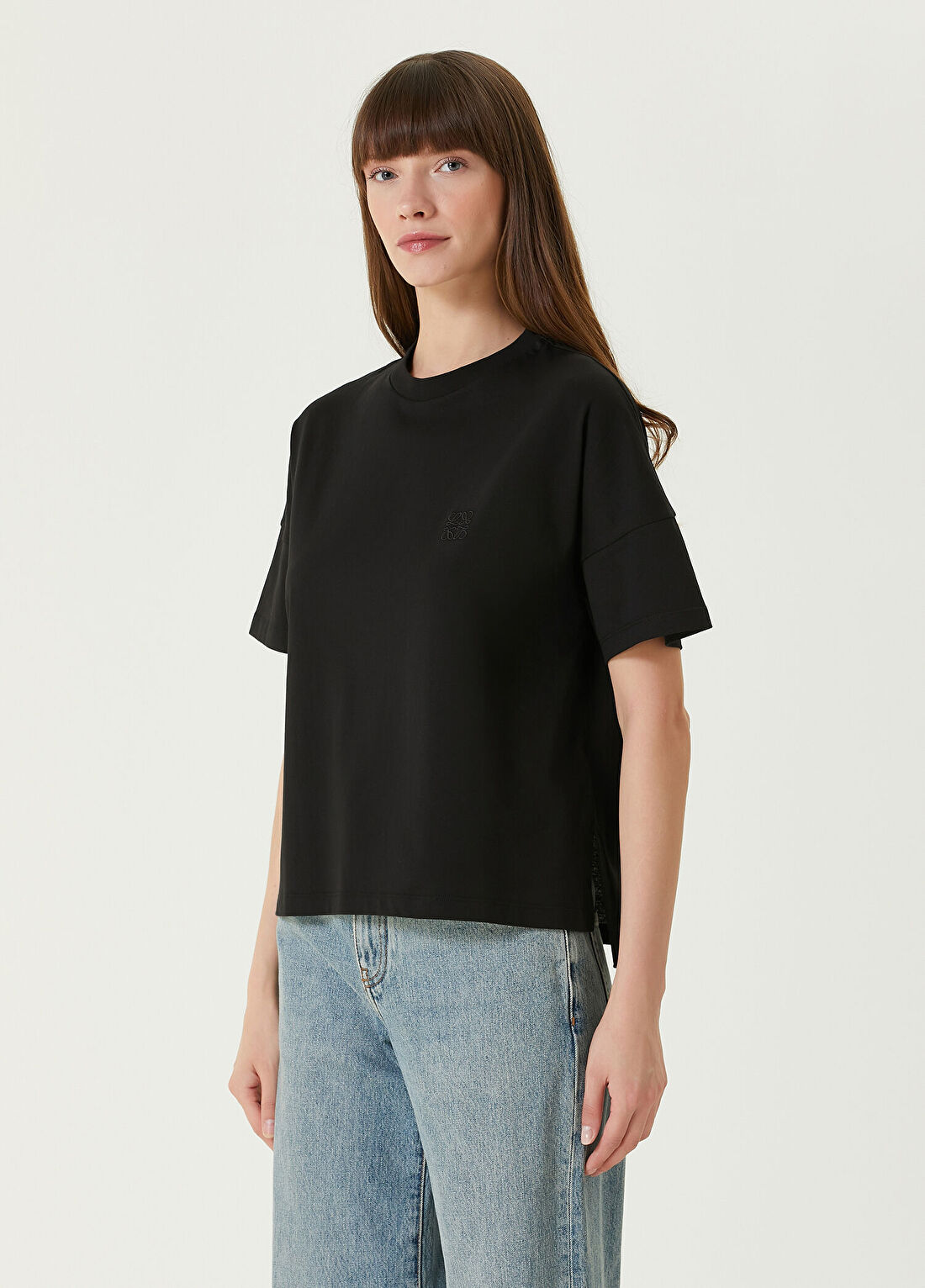 Loewe Siyah Logolu T-shirt görsel 3