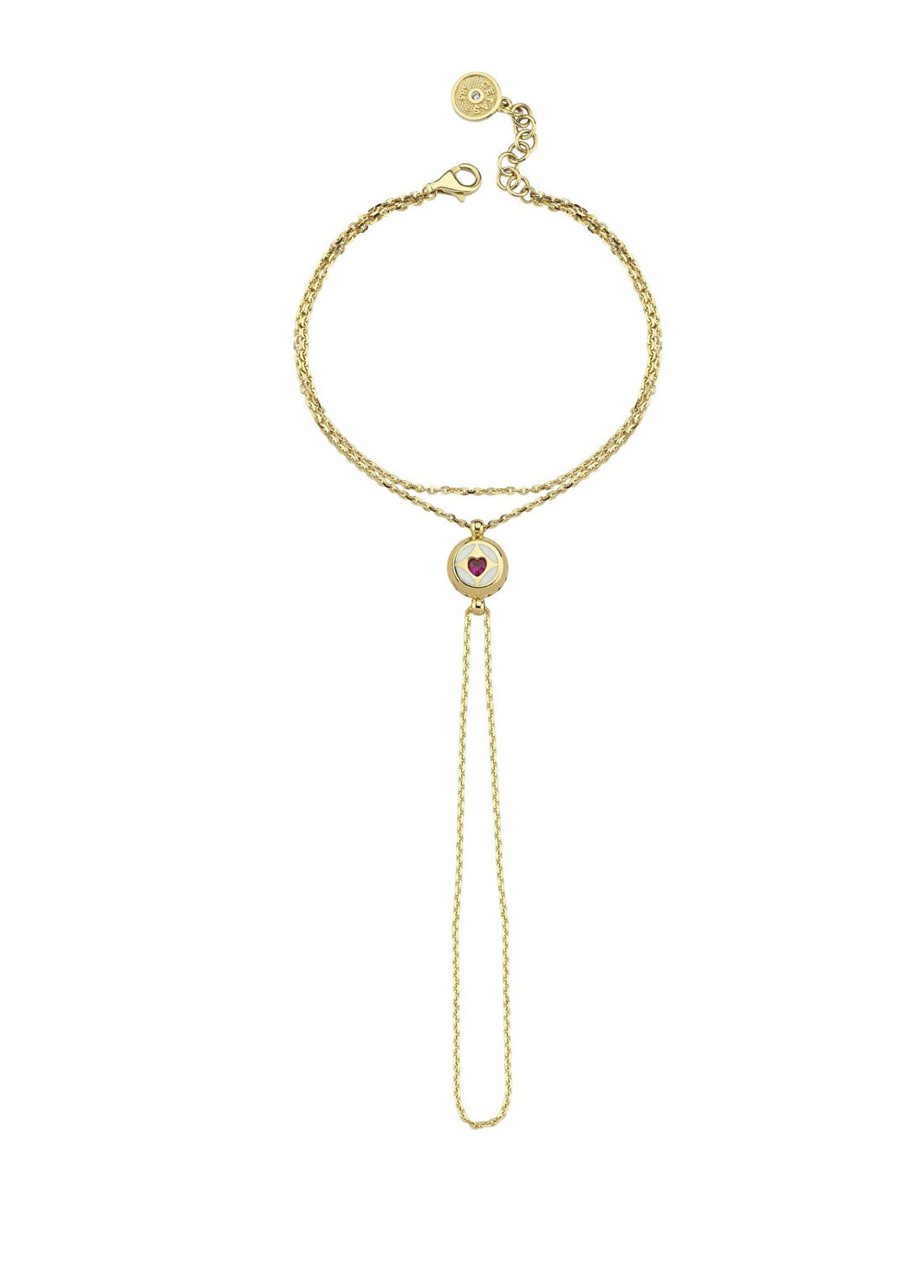 Hamza Yılmaz Jewelry Red Heart 14 Ayar Altın Kadın Şahmeran Bileklik