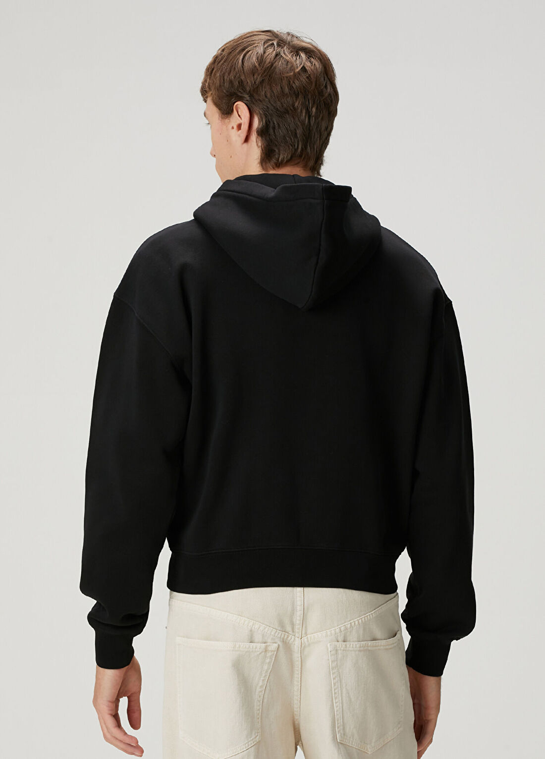 Jacquemus Gros Grain Siyah Kapüşonlu Sweatshirt görsel 4