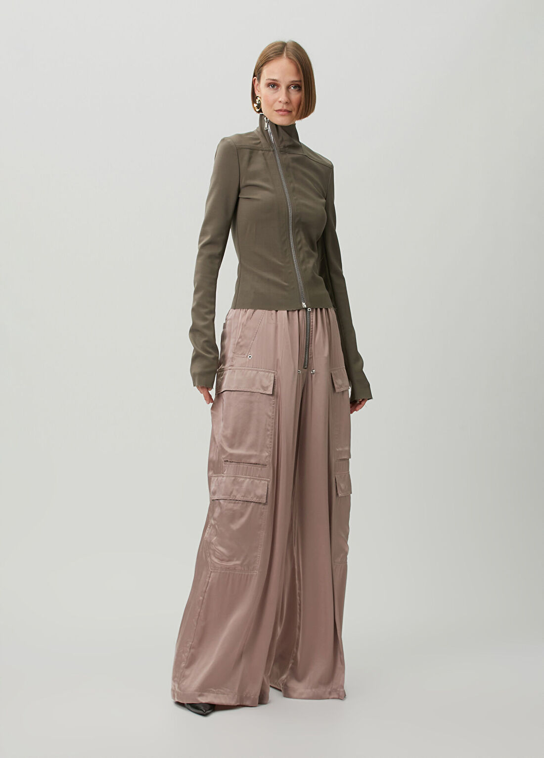 Rick Owens Gri Yün Ceket görsel 2