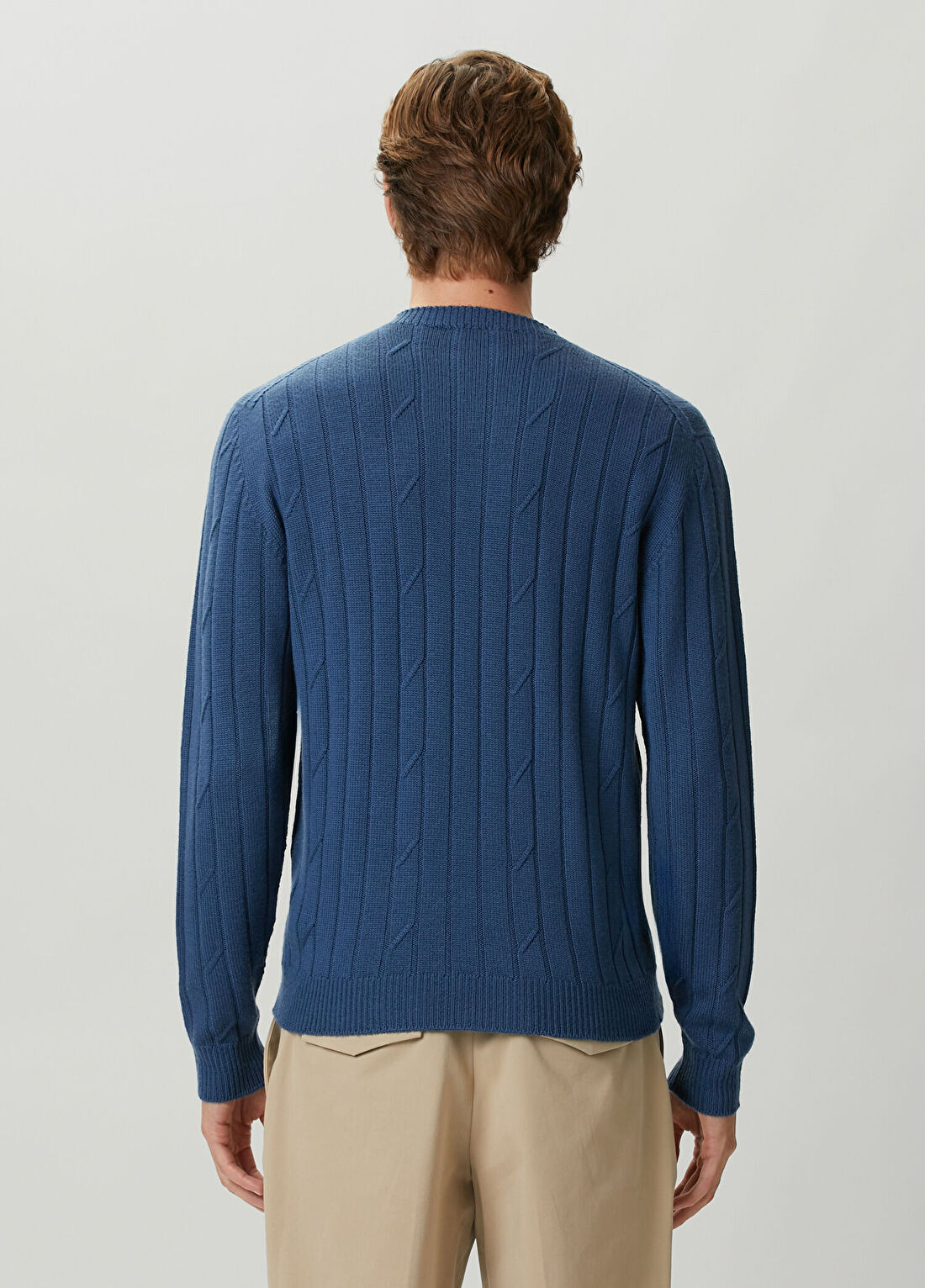 John Smedley Orpin Indigo Yün Kazak görsel 4