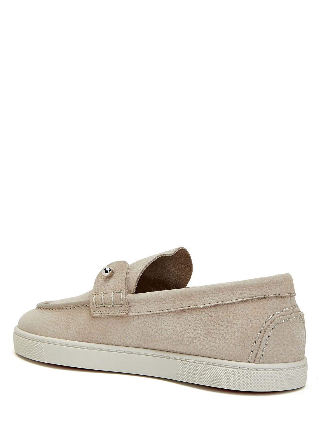 Christian Louboutin Chambeliboat Bej Erkek Süet Loafer görsel 3
