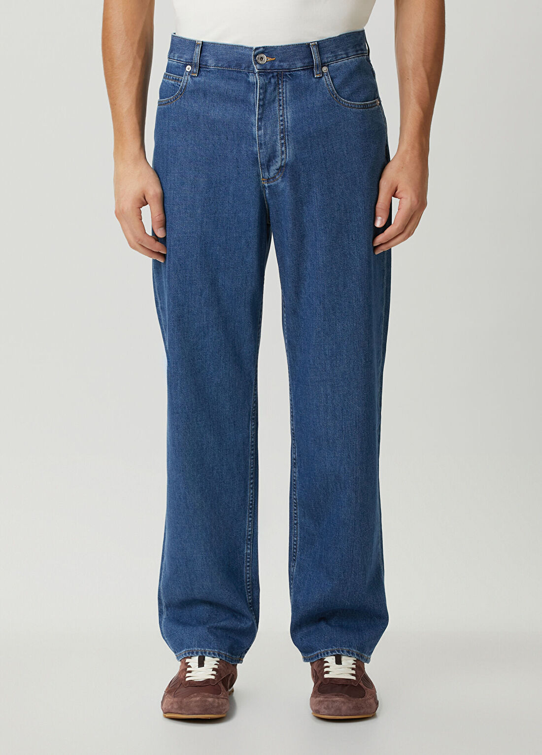 Bottega Veneta Mavi Jean Pantolon görsel 2