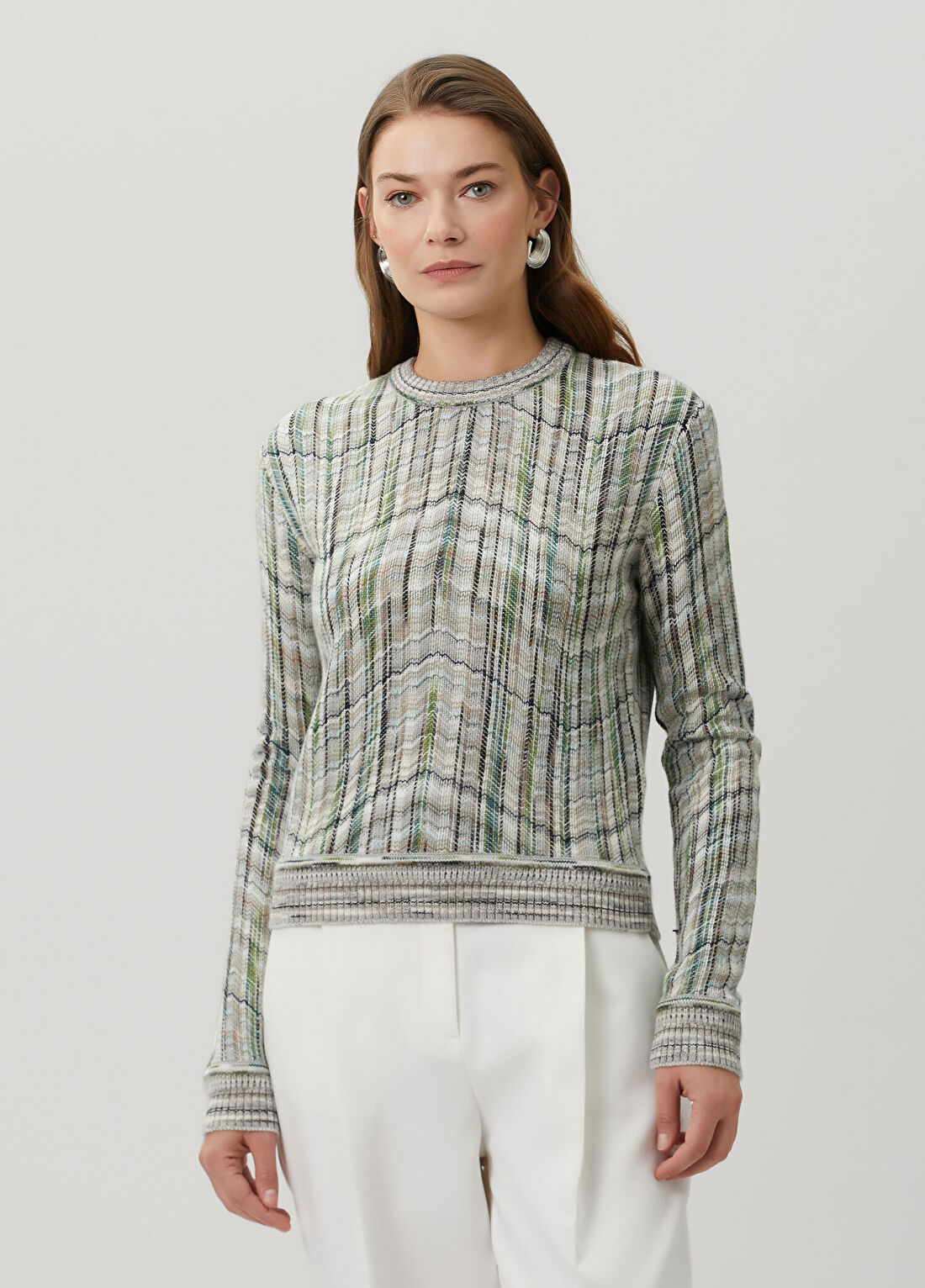 Missoni Zikzak Desenli Yün Kazak