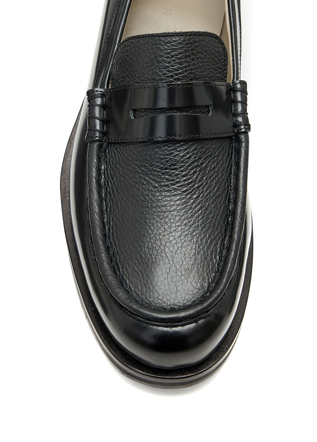AllSaints Bloom Siyah Erkek Deri Loafer görsel 4