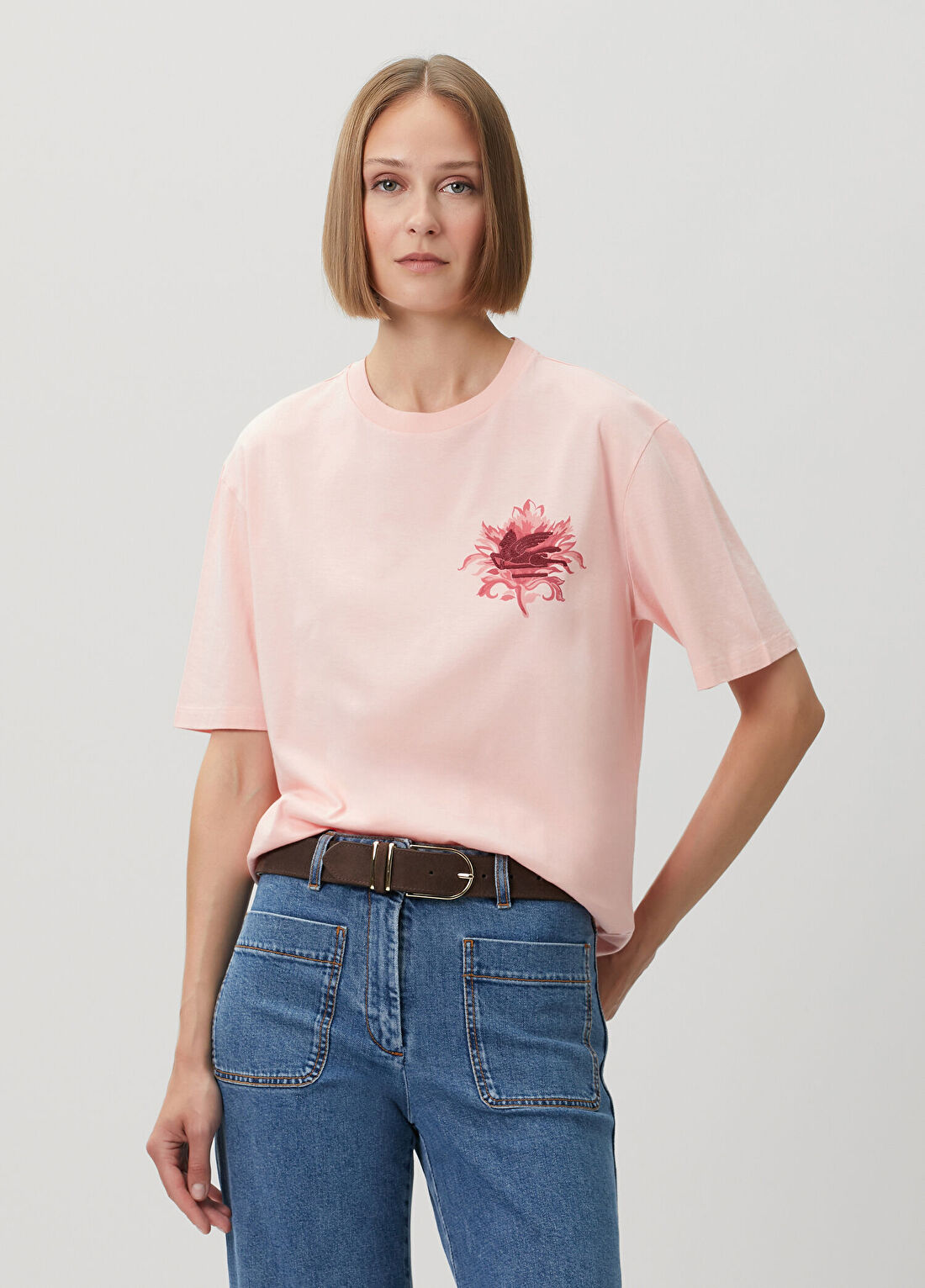 Etro Pembe Logolu T-shirt