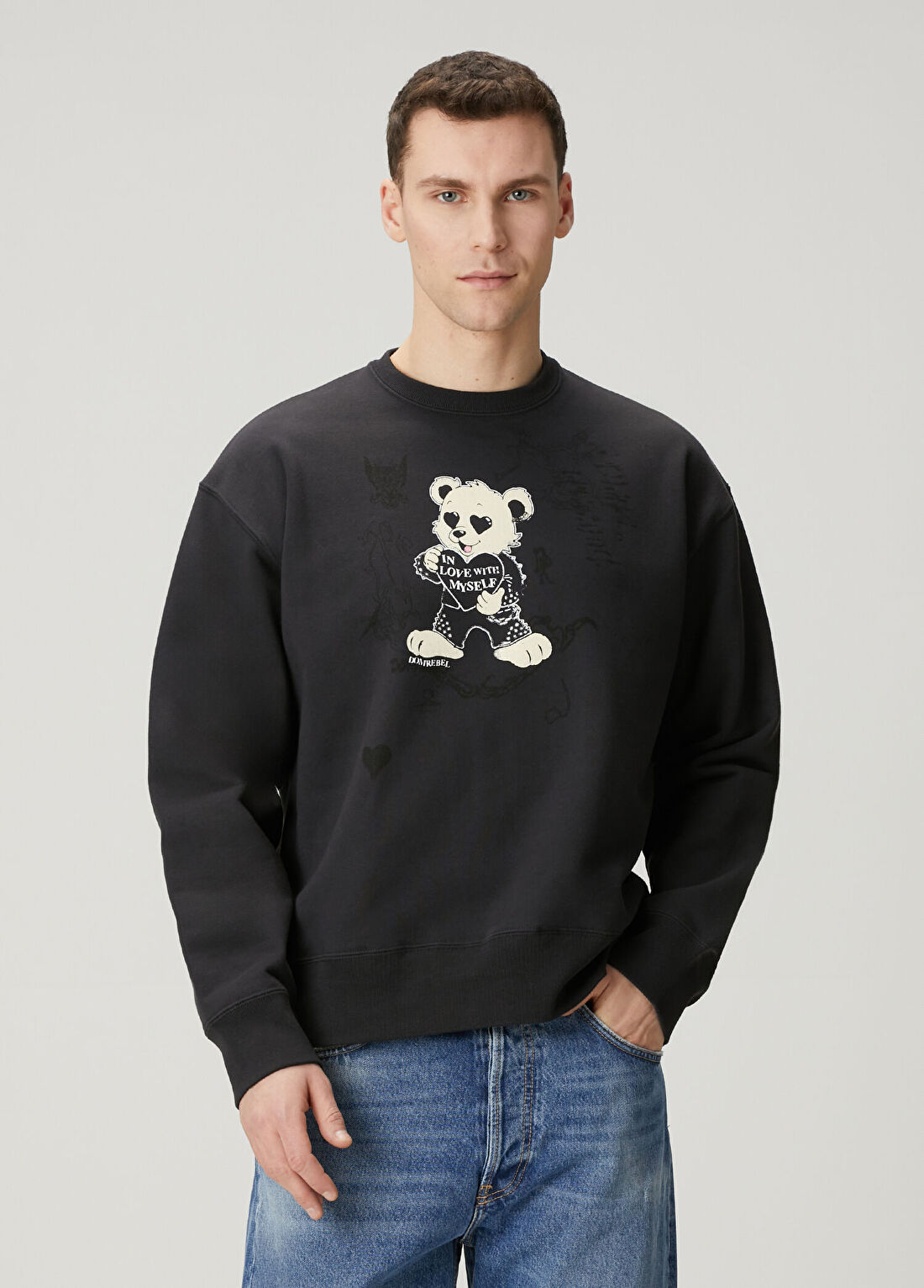Domrebel Moi Siyah Sweatshirt