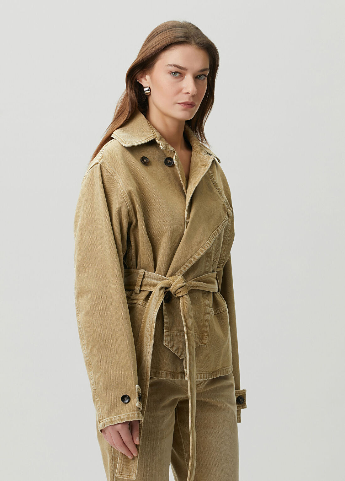 Retori Camel Denim Ceket görsel 3