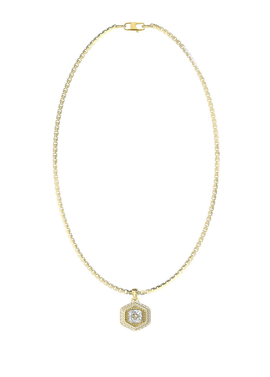 Guess Jewel JGUJUMN06008JWYGTU Altın Rengi Çelik Erkek Kolye