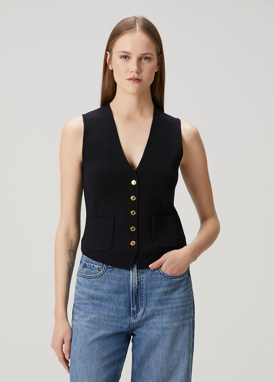 Rag&Bone Portia Lacivert Yelek