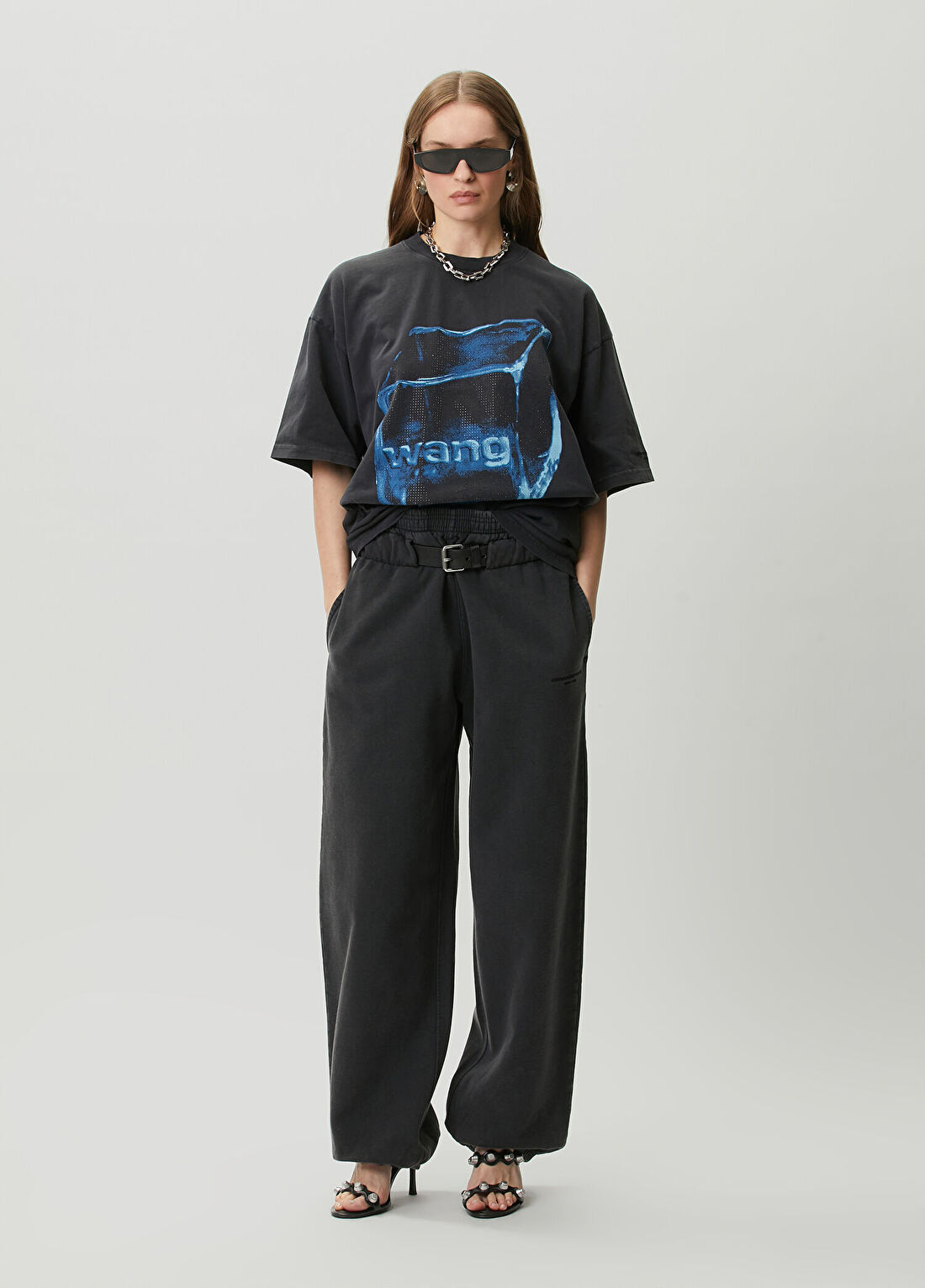 T by Alexander Wang Siyah Eşofman Altı