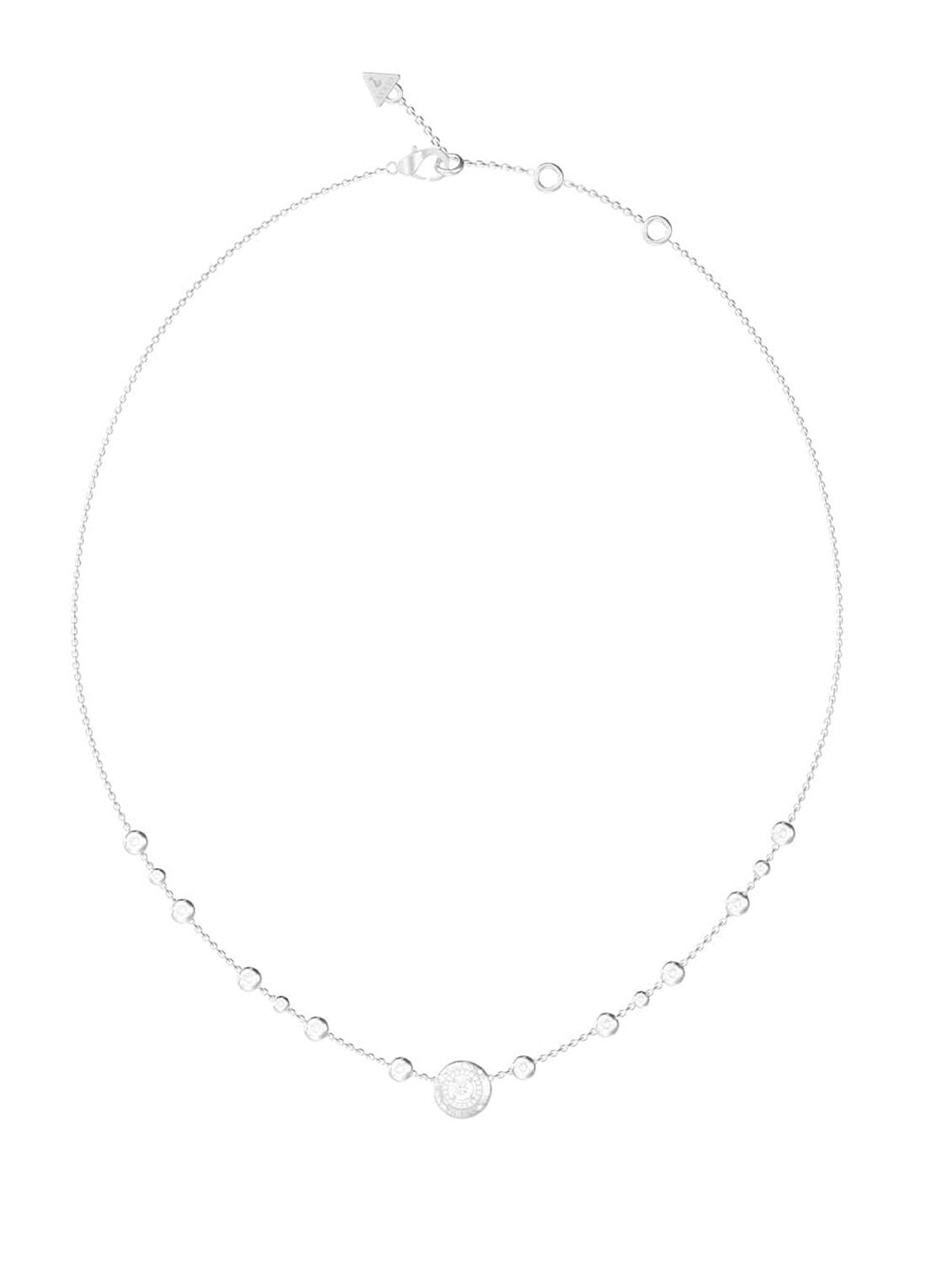 Guess JGUJUBN06283JWRHTU Zirkon Taşlı Metalik Gri Çelik Kadın Kolye