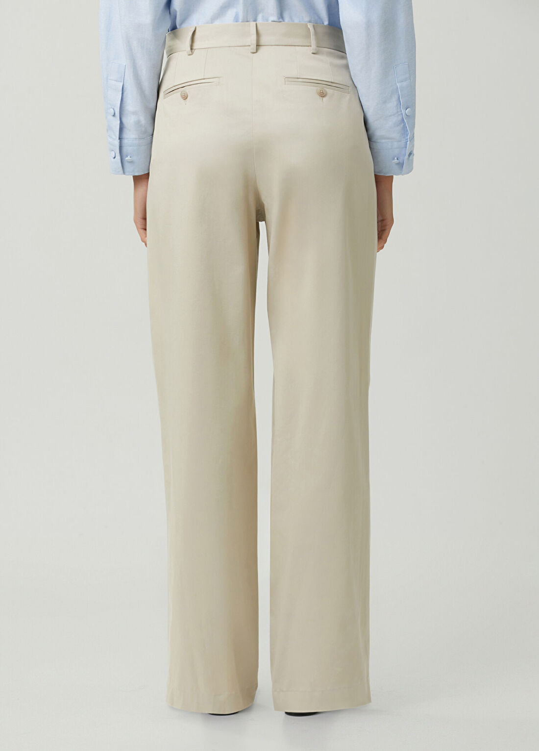 The Frankie Shop Bej Chino Pantolon görsel 4