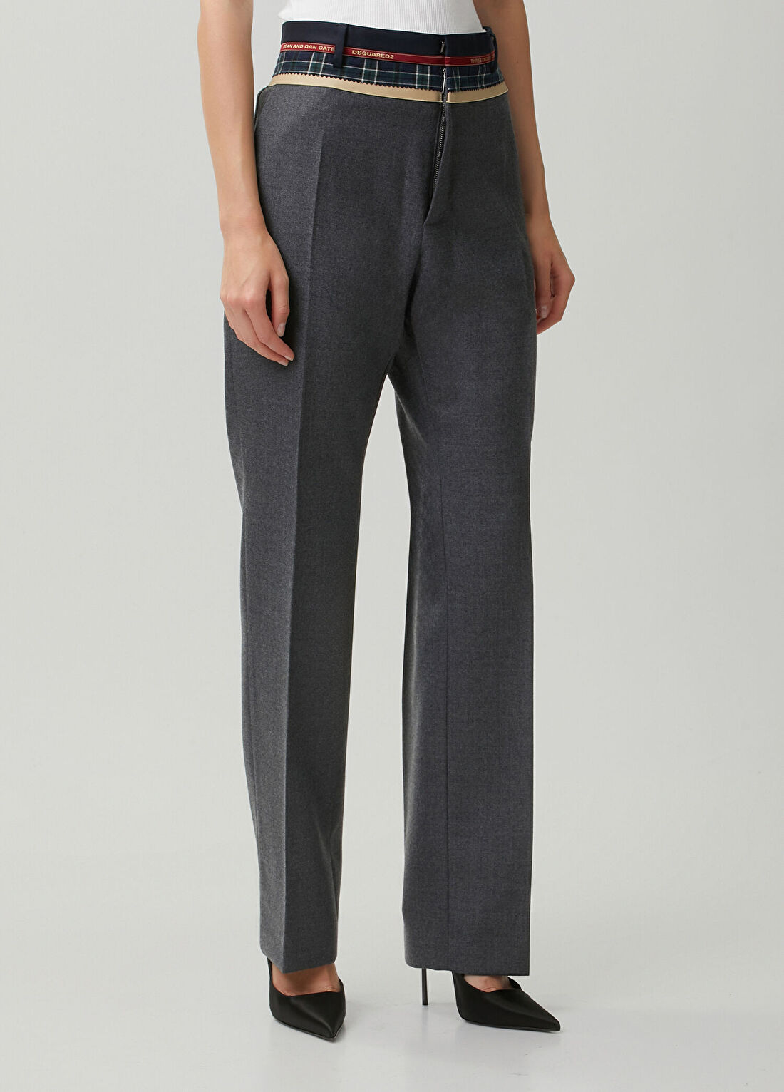 Dsquared2 Hybrid Man Gri Yün Pantolon görsel 3