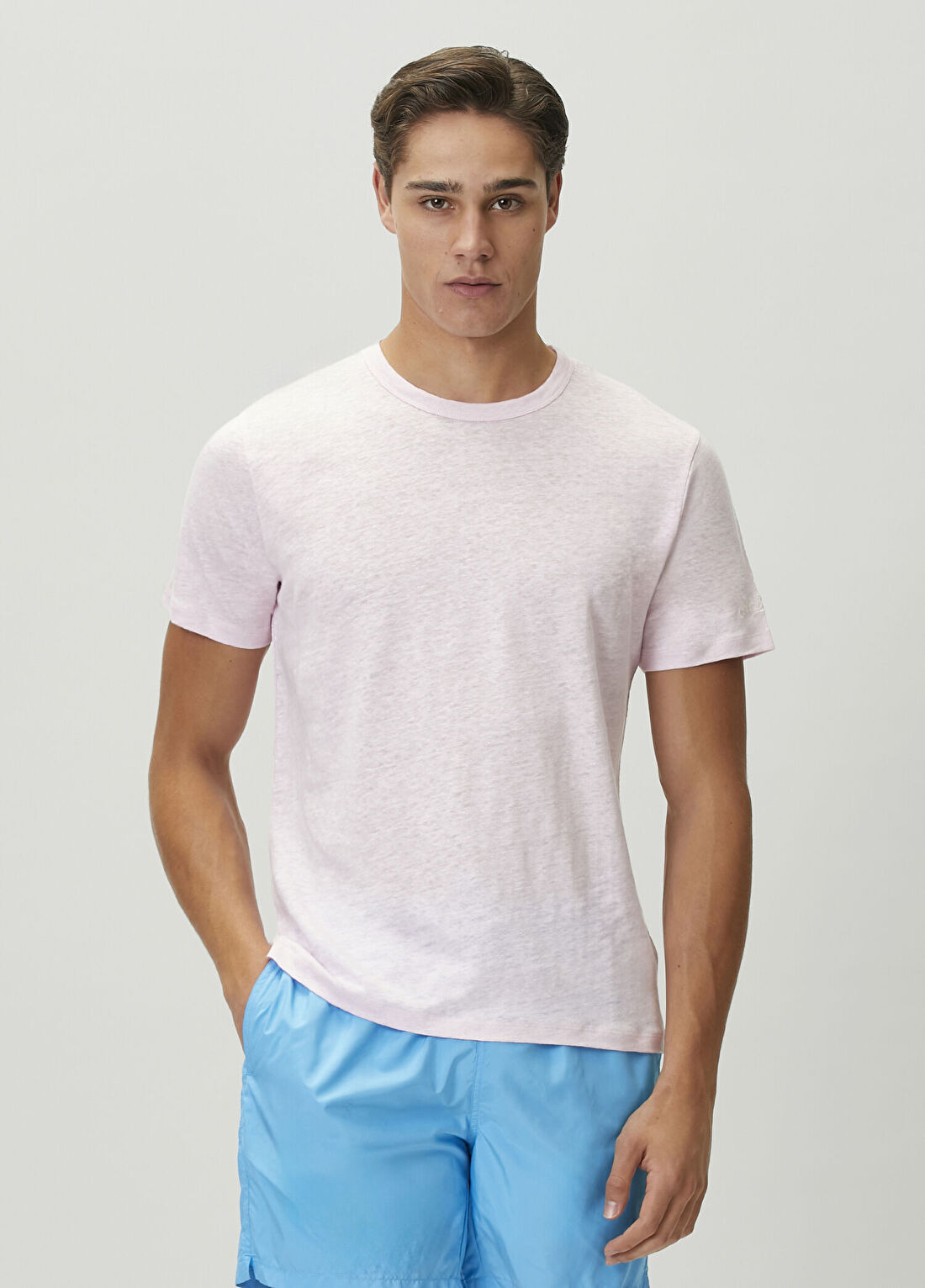MC2 (Saint Barth) Ecstasea Pembe Keten T-shirt