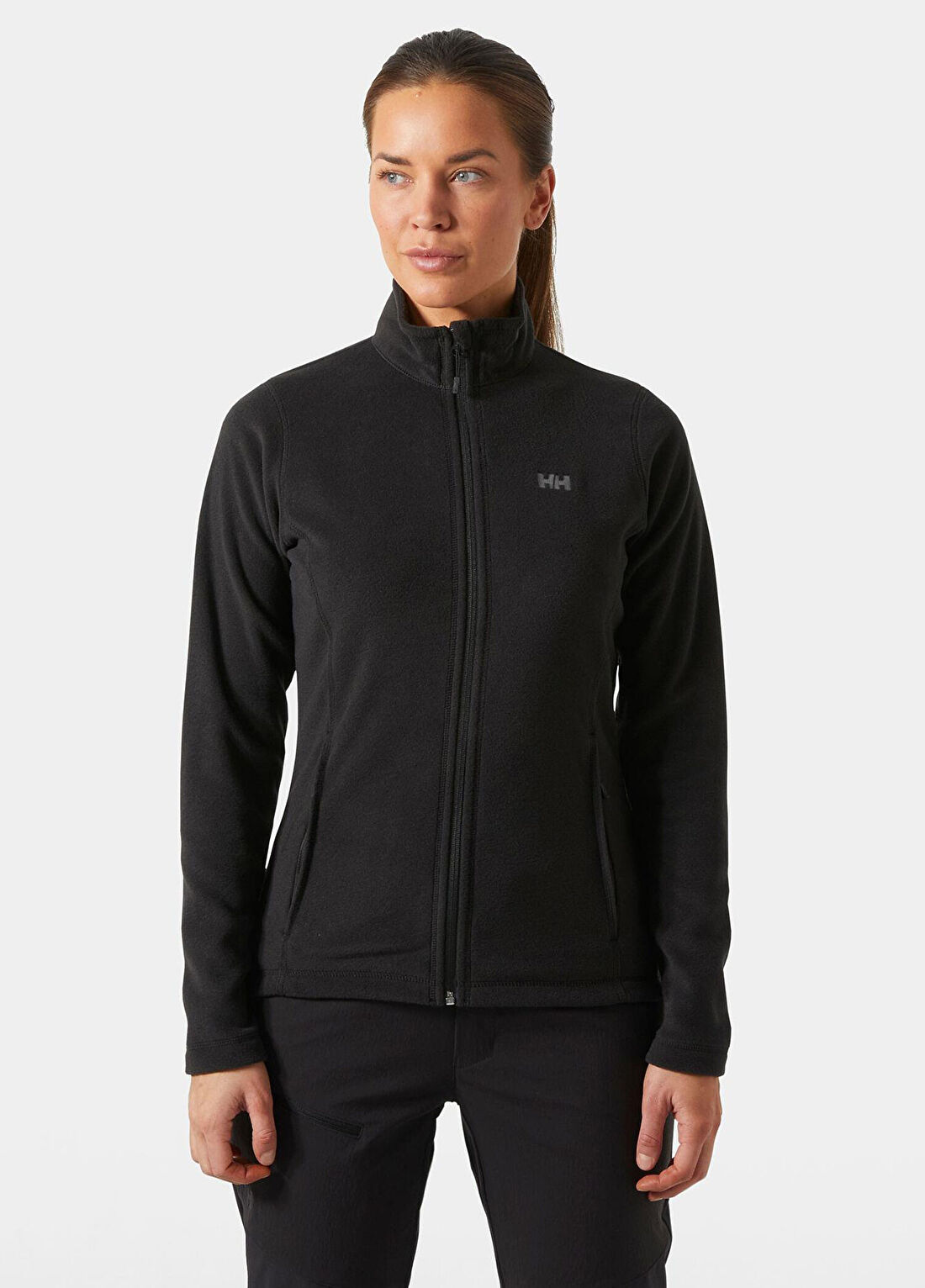 Helly Hansen W Fermuarlı Black Kadın Polar görsel 2