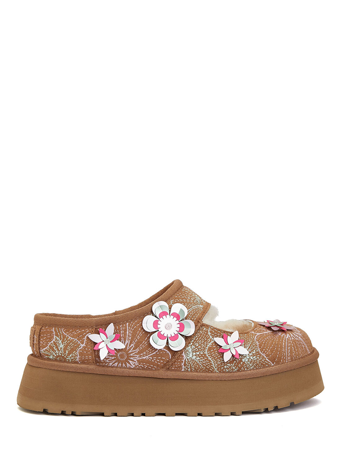 Ugg Bea Mary Jane Medow Taba Kadın Süet Terlik