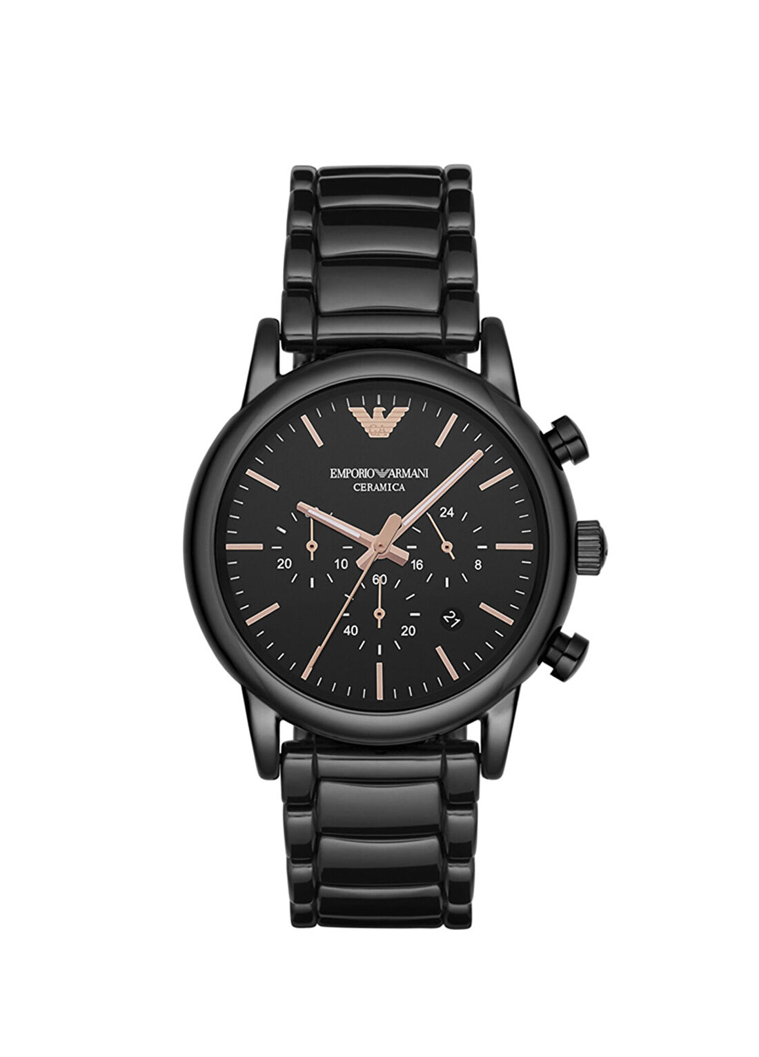 Emporio Armani AR1509 Siyah Çelik Erkek Kol Saati