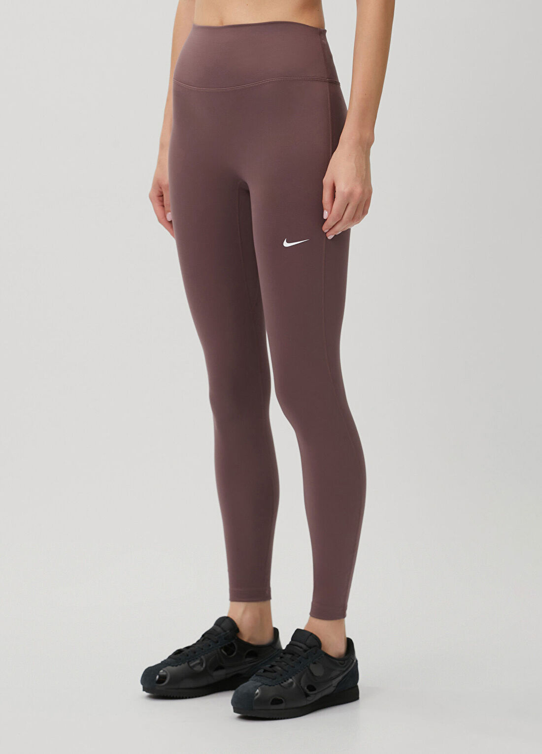 Nike One Seamless Front Mor Tayt görsel 3