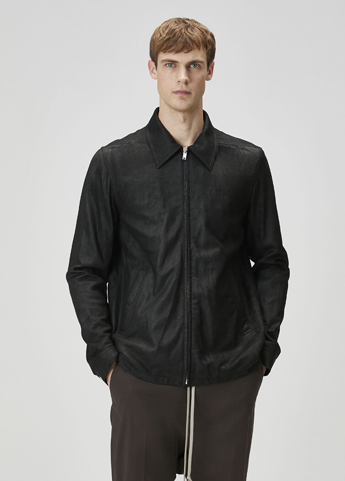 Rick Owens Siyah Süet Ceket