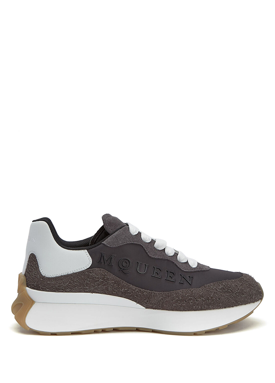 McQueen Sprint Runner Koyu Gri Erkek Deri Sneaker