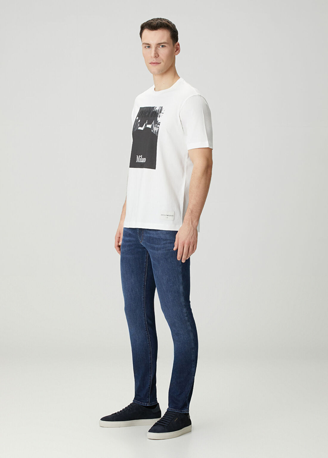 Emporio Armani Beyaz T-shirt görsel 2