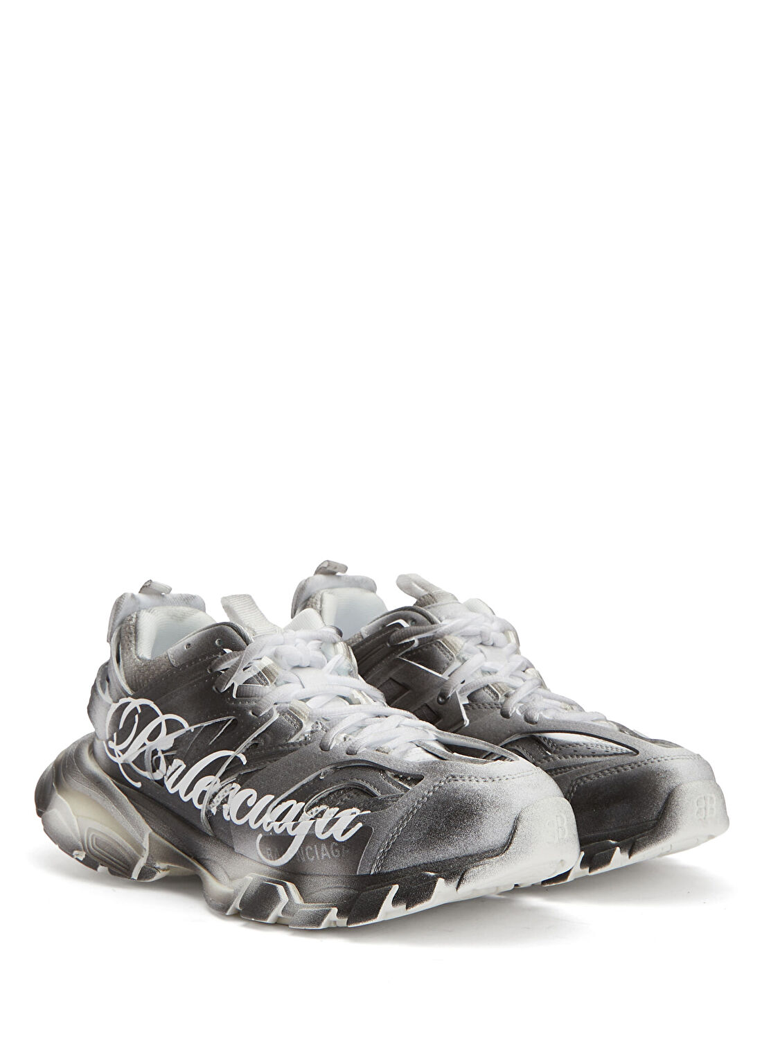 Balenciaga Track Siyah Beyaz Kadın Sneaker görsel 2