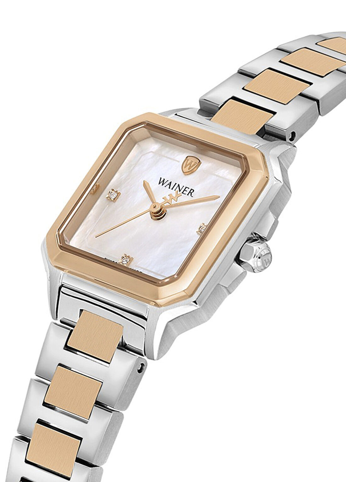 Wainer WA.18150-B Gümüş Rose Gold Çelik Kadın Kol Saati görsel 2
