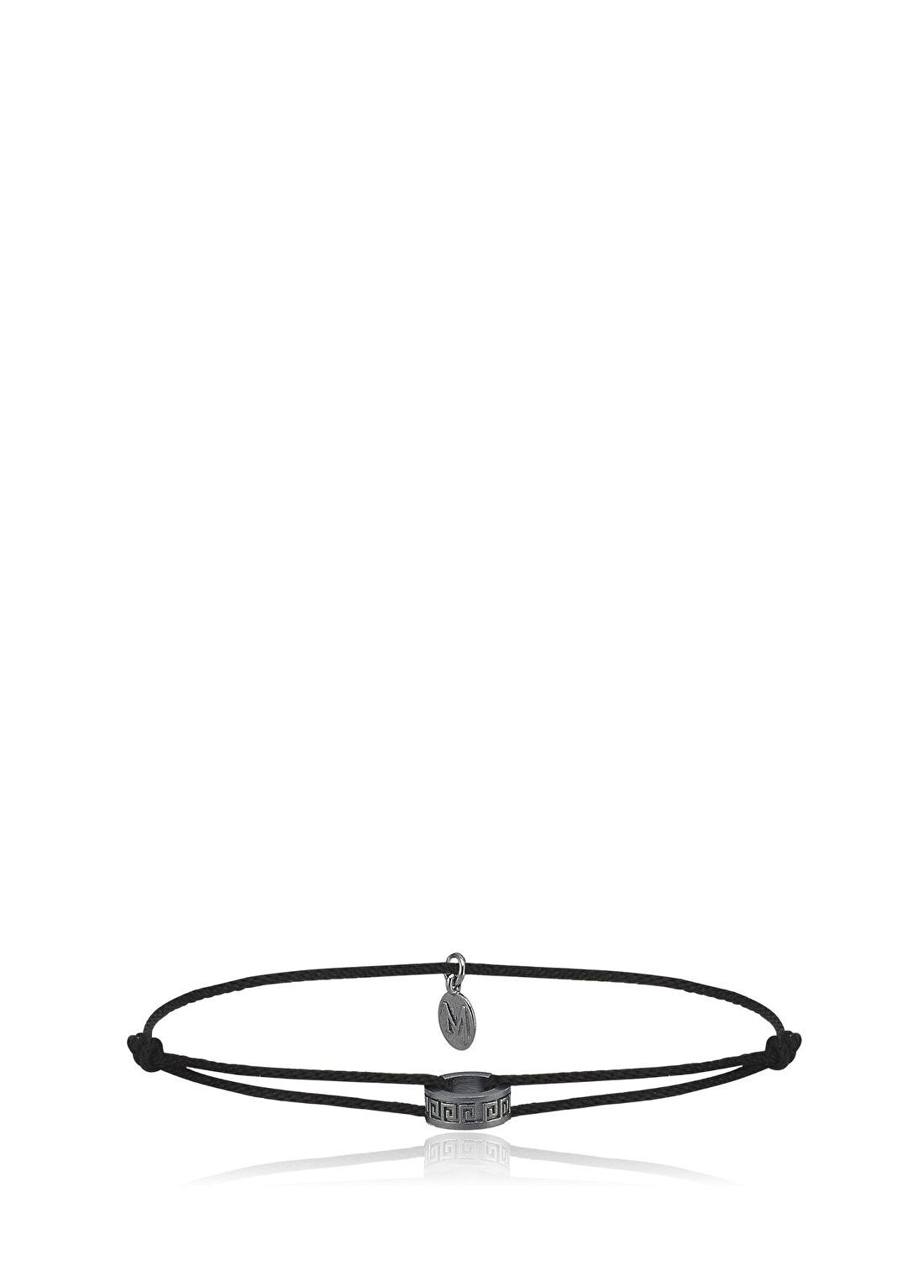 Melie Jewelry Greek 925 Ayar Gümüş İpli Erkek Bileklik