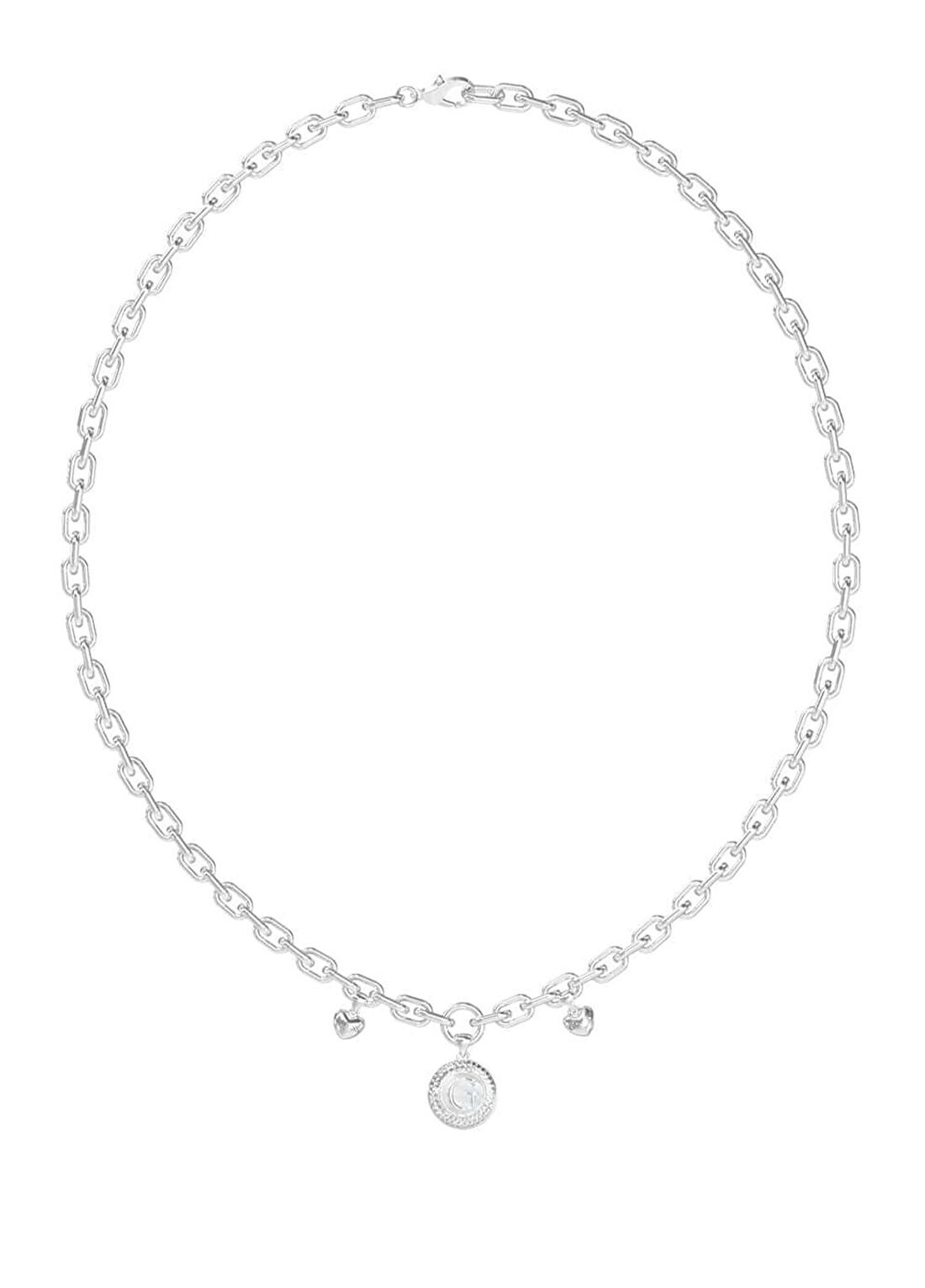 Guess JGUJUBN06199JWRHTU Kalpli Metalik Gri Çelik Kadın Kolye
