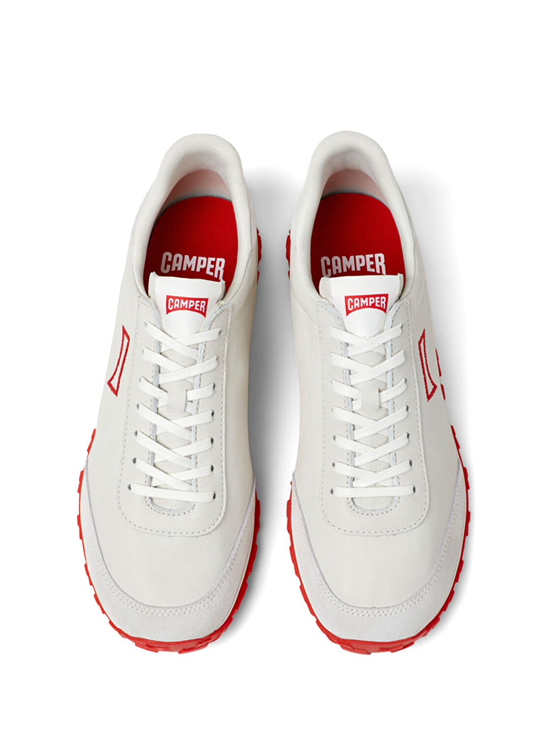 Camper Drift Beyaz Deri ve Nubuk Erkek Sneaker K101097-001 görsel 4