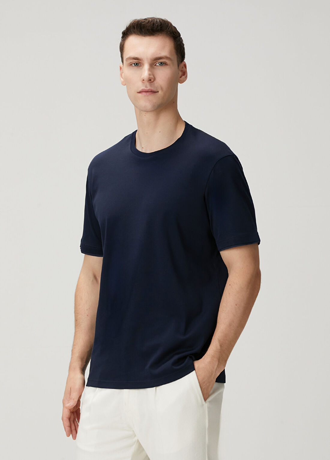 Herno Lacivert T-shirt görsel 3