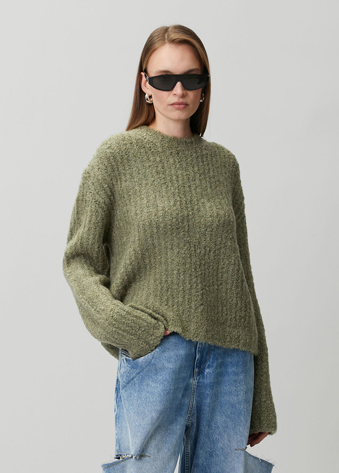 MM6 Maison Margiela Açık Haki Kazak