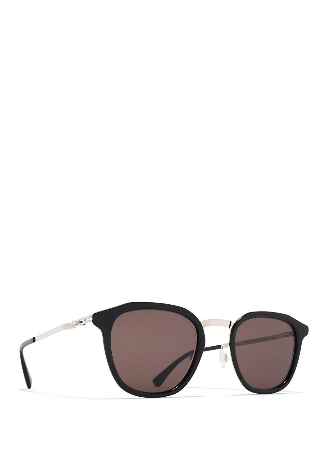Mykita Pavi A81 Ssl-Black Dd-Br C797 Parlak Gümüş Siyah Titanyum Unisex Güneş Gözlüğü görsel 2