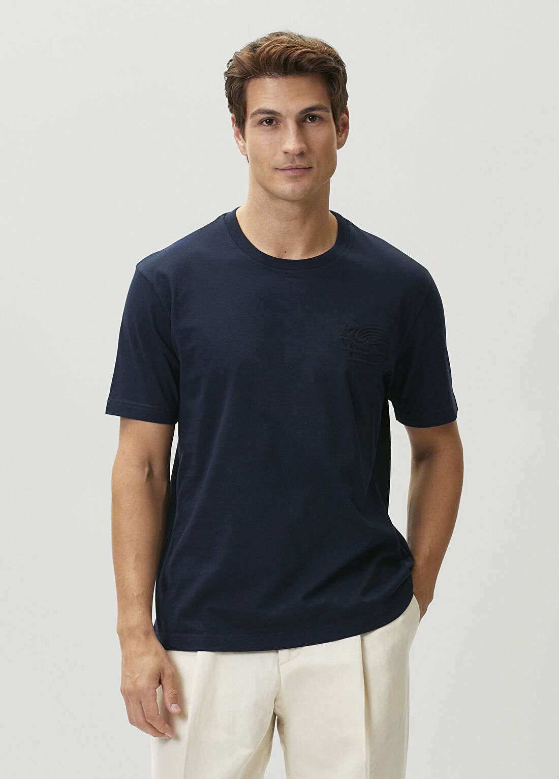 Etro Regular Fit Lacivert T-shirt