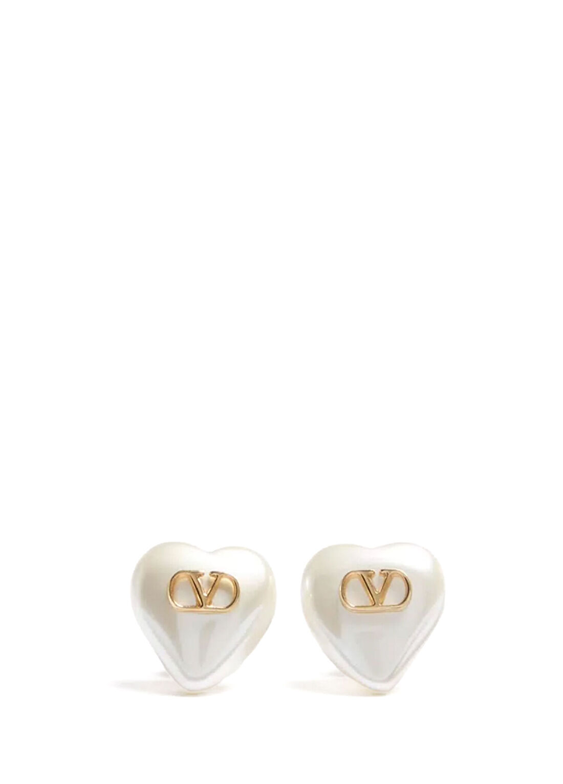 Valentino Garavani Gold Logo Detaylı Kadın Küpe