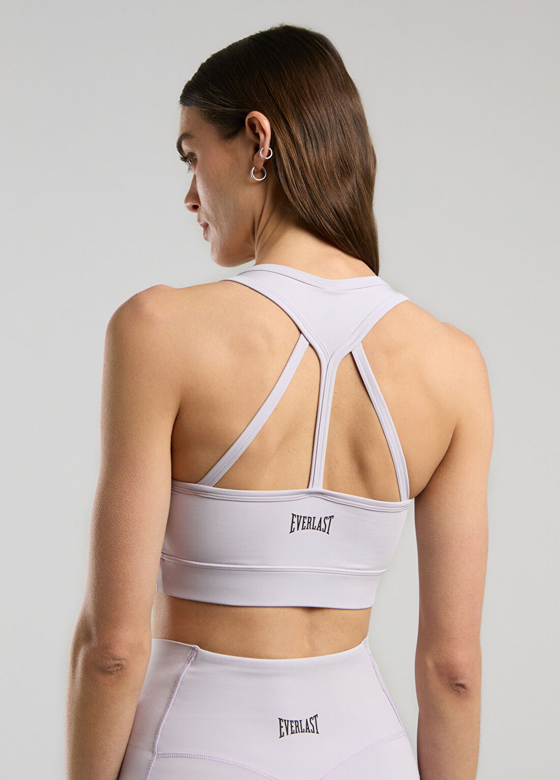 Everlast Everfit Training Essentials Lila Cross Back Kadın Sporcu Sütyeni görsel 4