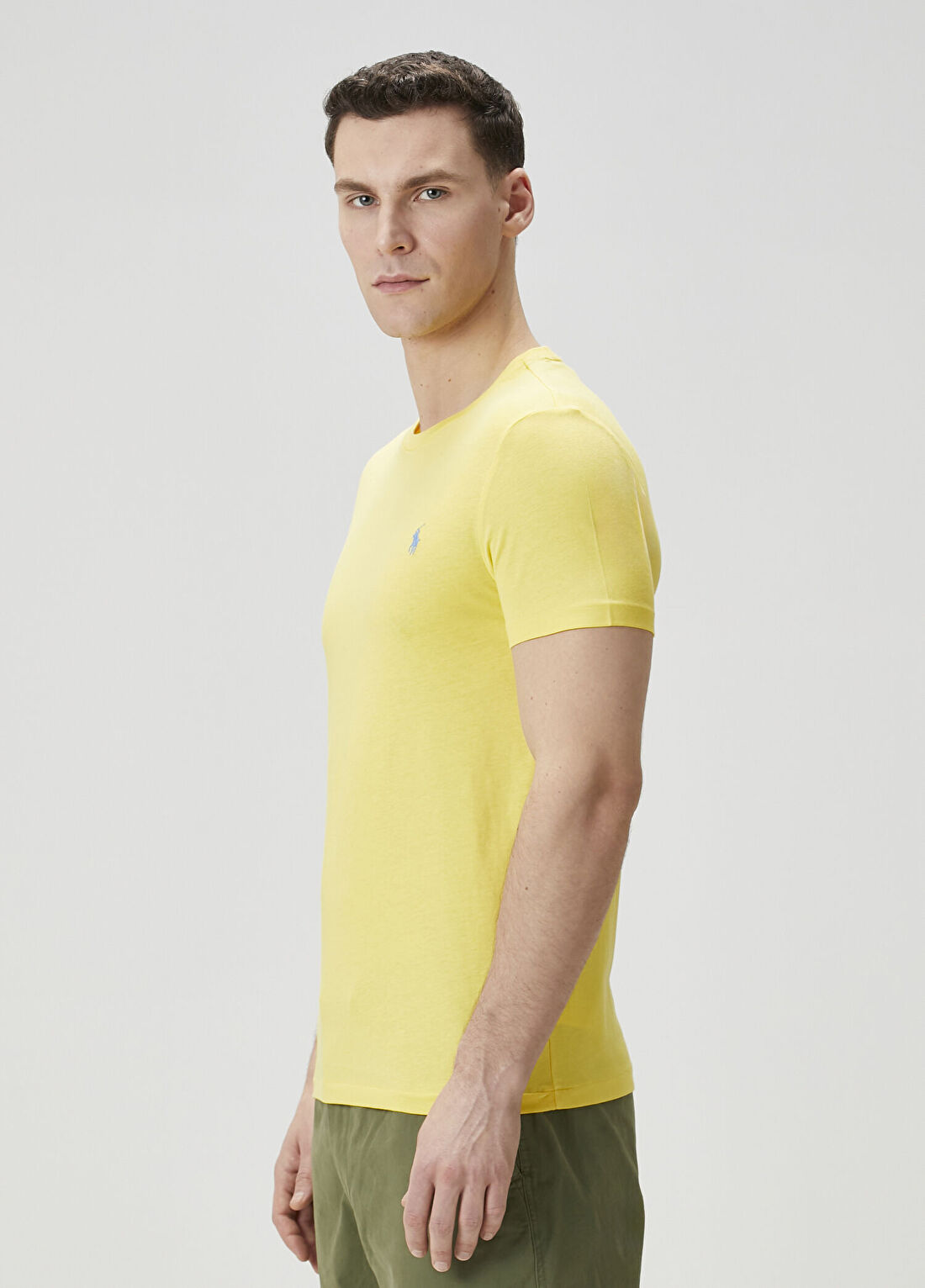 Polo Ralph Lauren Sarı Basic T-shirt görsel 3